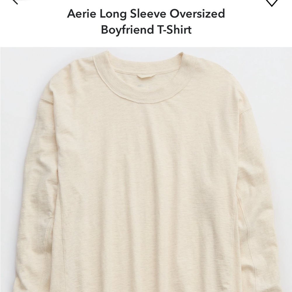 NWT long sleeve oversized boyfriend tshirt